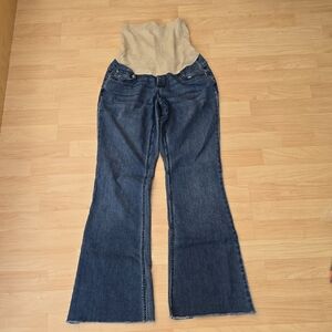 Jessica Simpson Maternity Blue Jeans Size Petite Small Elastic Waist Support